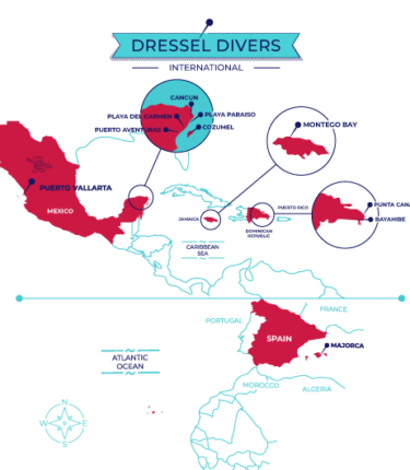 Dressel Divers - Dive Centers Map Dressel Divers - Dive Centers Map